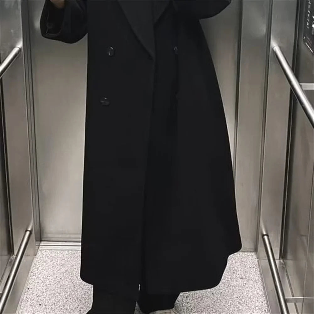 UNIZERA 2023 Autumn/Winter New Women's Wear New Fashion Casual Versatile Soft Loose Long Coat Coat