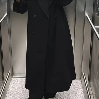 UNIZERA 2023 Autumn/Winter New Women's Wear New Fashion Casual Versatile Soft Loose Long Coat Coat