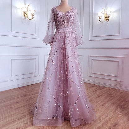 2023 New Gold Heavy Industry Beaded Deluxe Evening Dress Sexy Celebrity Prestige Queen Long Dress Brilliant Adult Dress
