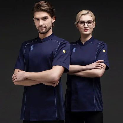 chef shirt Chef Jacket Long Adjustable Sleeve Men Women Unisex Cook Coat Restaurant Hotel Kitchen Wear Waiter Uniform
