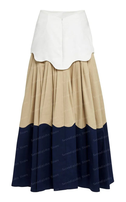 Long Satin Skirt Three Colors Skirt Woman Clothes High-waisted Skirt A-line Women Clothing Plus Size Skirts Custom Made Skirt