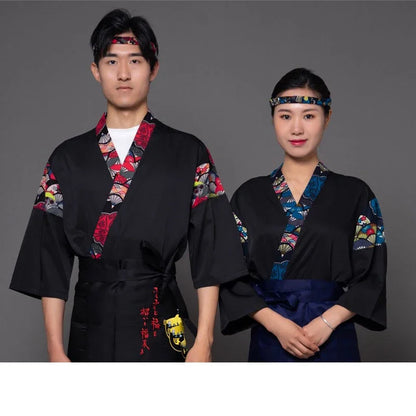 Uniform Working Clothes Cook Chef Sushi Restaurant Waiter Jacket Style Kitchen Japan Summer Korea Costume Men's Hotel Female