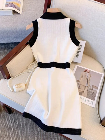 QWEEK Knit Knitted Sexy Mini Dress Women Japan Korean Fashion Kpop Bodycon Wrap Slim Short Dresses Office Ladies New In