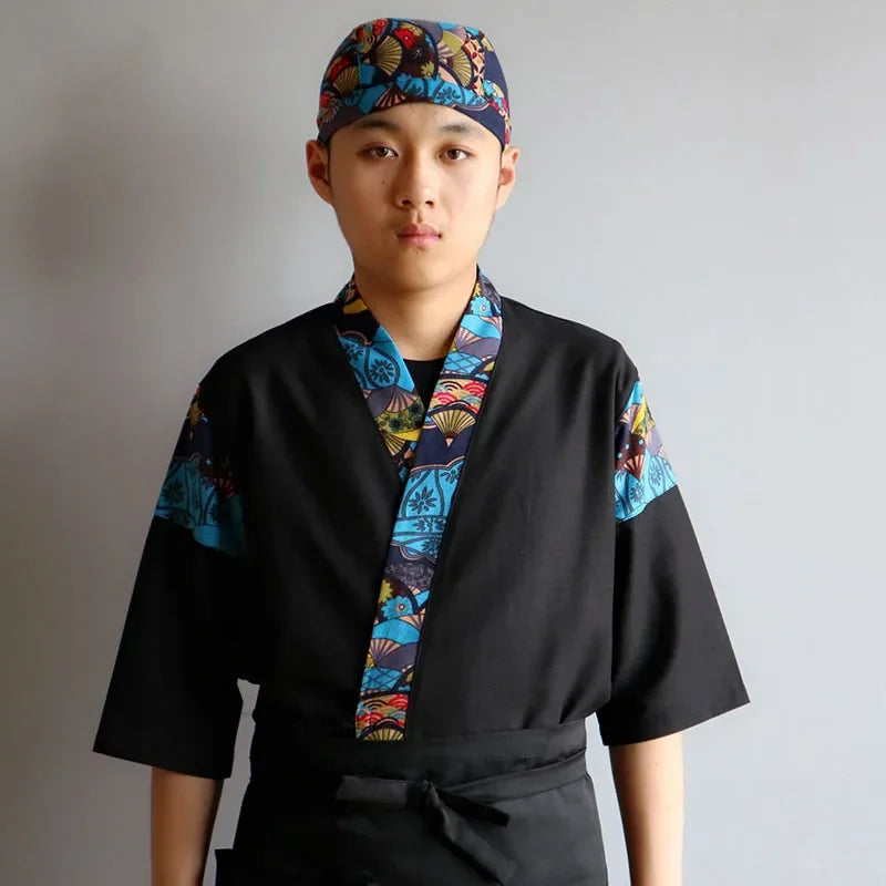 Uniform Working Clothes Cook Chef Sushi Restaurant Waiter Jacket Style Kitchen Japan Summer Korea Costume Men's Hotel Female