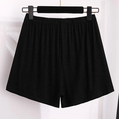 New  Ladies Plus Size Leggings Shorts Women Large Size Slim Elastic Black White Modal Basic Shorts 3XL 4XL 5XL 6XL 7XL