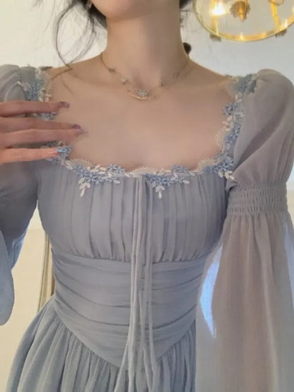 Women Fashion Elegant Casual Solid Party Dress Vintage Chic A-Line Birthday Prom Vestidos Female Clothes Robe Mujers New Summer