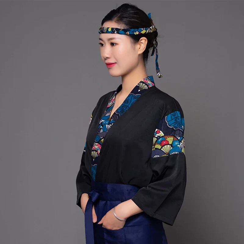 Uniform Working Clothes Cook Chef Sushi Restaurant Waiter Jacket Style Kitchen Japan Summer Korea Costume Men's Hotel Female