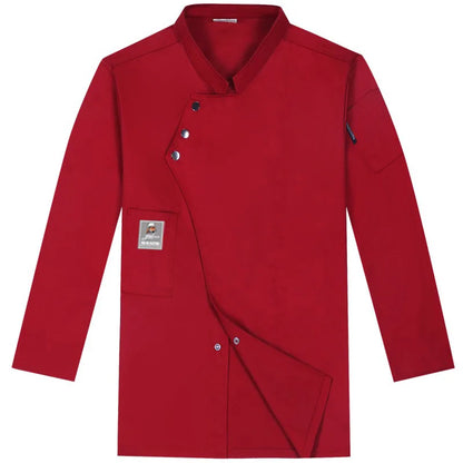 Big Size Men Chef Jacket Women Cooker Waitress Coat Quality Restaurant Kitchen Shirt Blouse Breathable Bakery Work Wear Uniform