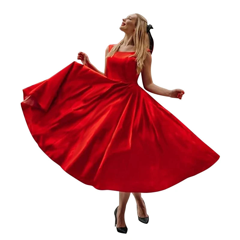 Elegant A Line Long Dress Bow Backless Sexy Spaghetti Strap Lace Up Red Holiday Party Dresses Split Summer Dresses Women 2023