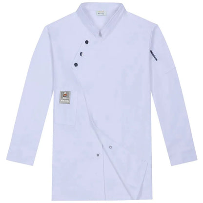 Big Size Men Chef Jacket Women Cooker Waitress Coat Quality Restaurant Kitchen Shirt Blouse Breathable Bakery Work Wear Uniform