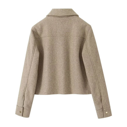 UNIZERA2023 High quality autumn and winter new European and American style versatile soft short jacket jacket jacket