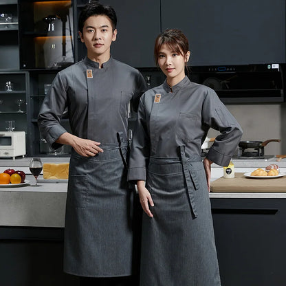 Short Sleeved Restaurant Kitchen Uniform, Chef Work Uniform, Restaurant Waiter Work Uniform for Catering Chefs