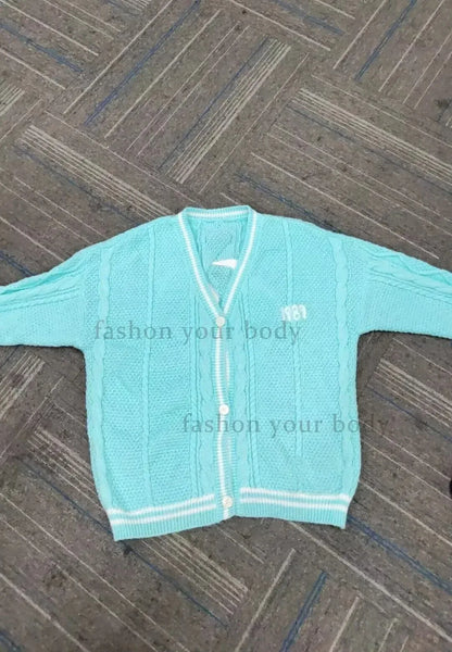 New Blue 1989 Cardigan For women Bird Embroidery Special Knit 1989 taylor Cardigan Slouchy Style Vintage Sweater