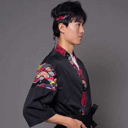 Uniform Working Clothes Cook Chef Sushi Restaurant Waiter Jacket Style Kitchen Japan Summer Korea Costume Men's Hotel Female