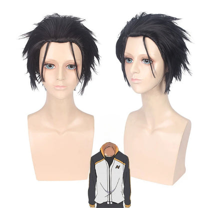 Re Zero kara Hajimeru Isekai Seikatsu Cosplay Costume Subaru Natsuki Hallowen Swallowtail Full Set Synthetic Wigs Waiter Uniform