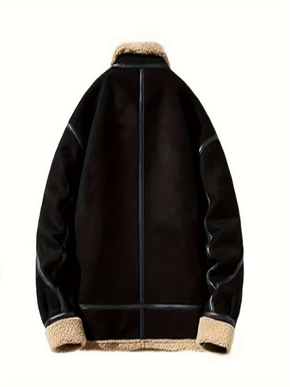 Men's Urban Lapel Jacket - Handsome, Padded, Everyday Outdoor Wearable, Stylish, and Versatile for Men
