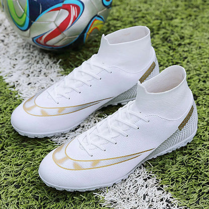 Men Turf Soccer Shoes Football Boots Youth Cleats Sport Sneakers Large Size 35-47