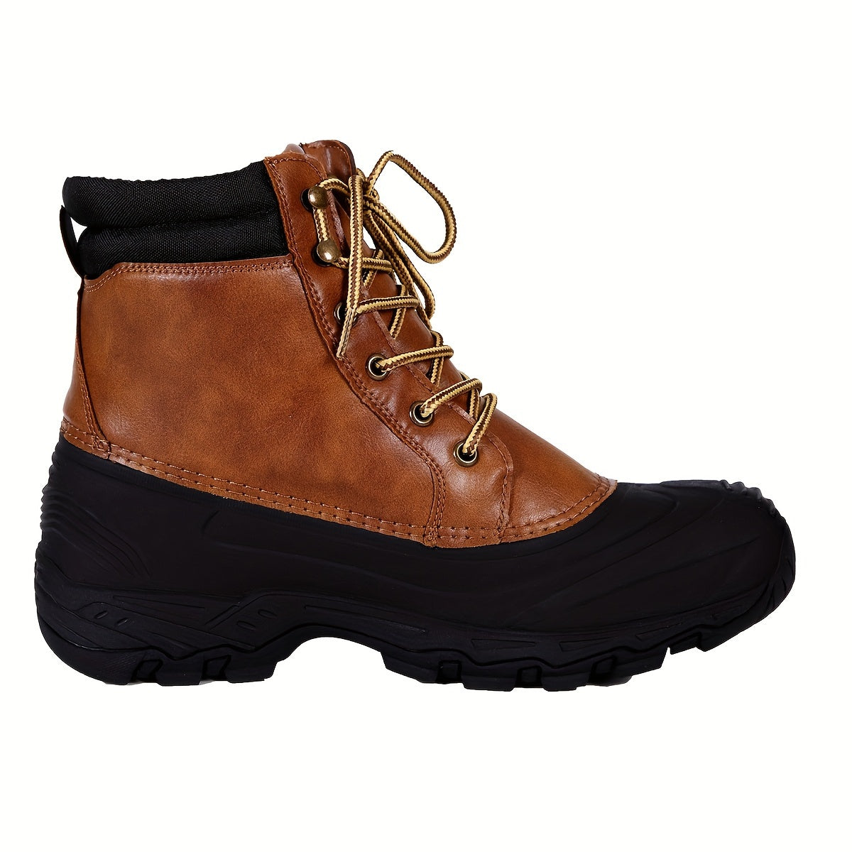 Mens Insulated High Top Snow Boots - Timeless Fashion, Warmth, and Traction for Winter Outdoor Adventures, Hiking, and Trekking - Ultra-Soft, Breathable, and Slip-Resistant Winter Essential