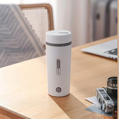 Portable Stainless Steel Electric Kettle: Enjoy Hot Water On-the-Go With This Travel Insulated Cup!