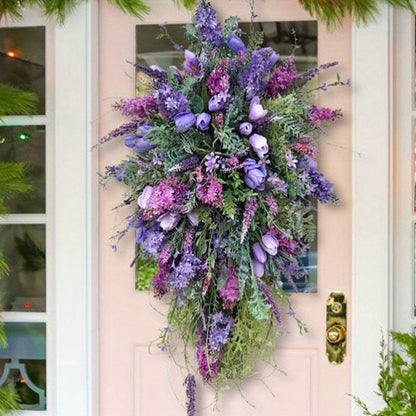 Artificial Spring Floral Wreath Decor - Flower Wreath Home Decoration