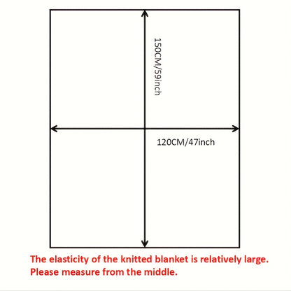 1pc Nordic Flower Pattern Knitted Blanket, Air Conditioning Blanket Warm Cozy Soft Throw Blanket For Couch Bed Sofa