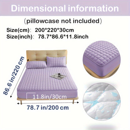 1pc Deluxe Hypoallergenic Mattress Protector - Deep Pocket, Quilted, Waterproof and Soft, for Comfortable Sleep in Bedroom or Guest Room