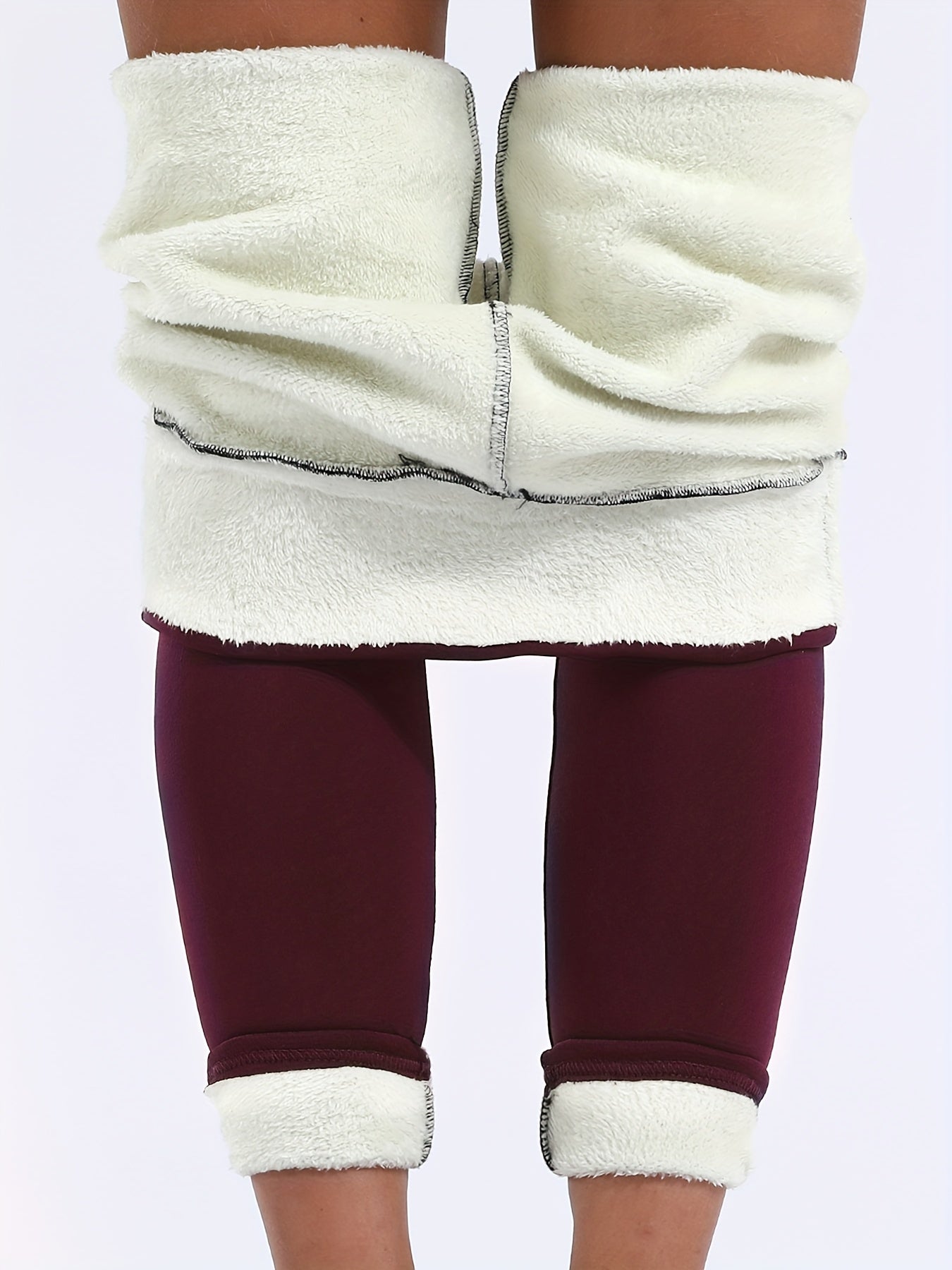 Women's High Waist Stretch Fleece Leggings - Soft, Warm, and Cozy Winter Essential for Ultimate Comfort and Flexibility