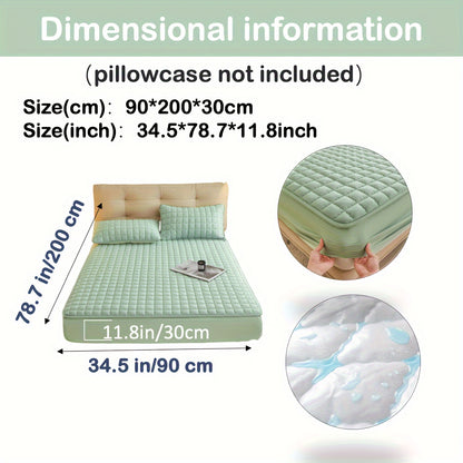 1pc Deluxe Hypoallergenic Mattress Protector - Deep Pocket, Quilted, Waterproof and Soft, for Comfortable Sleep in Bedroom or Guest Room