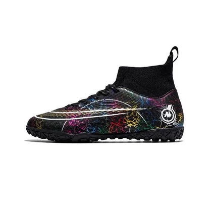 Soccer Shoes Fg/Tf Society Mens Football Boots Grass Anti-Slip Outdoor Training Cleats Futsal Sneakers Children Sports Footwear 240607 Dhzqf