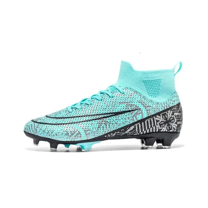 Soccer Shoes Mens Soft Tf/Fg Football Boots Breathable Non-Slip Grass Training Sneakers Cleats Outdoor High Top Sport Footwear 240607 Dhv6M