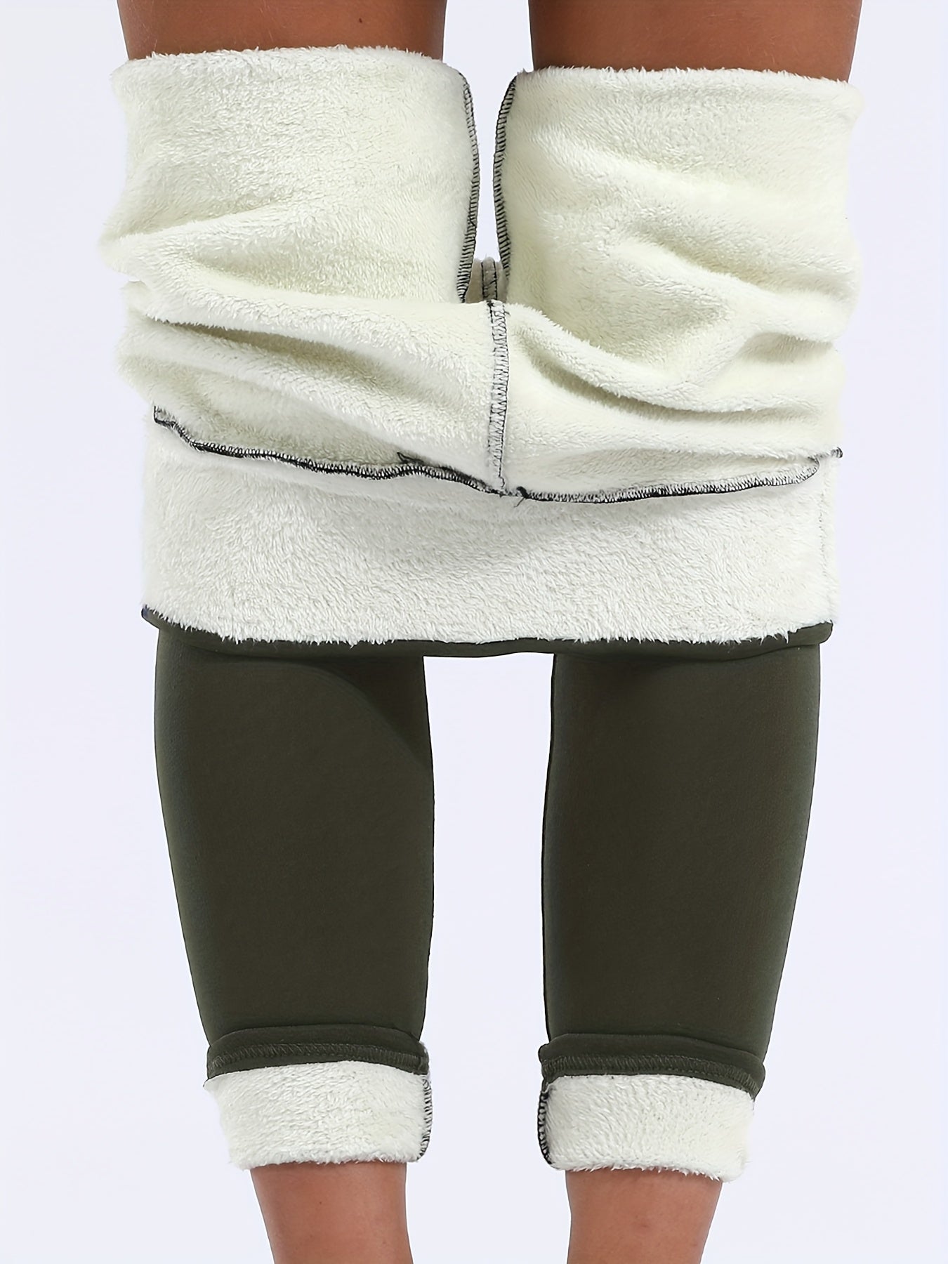 Women's High Waist Stretch Fleece Leggings - Soft, Warm, and Cozy Winter Essential for Ultimate Comfort and Flexibility