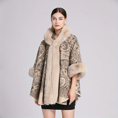25.60"X64.96" Luxurious Imitation Rabbit Fur Shawl Scarf Collar - Soft, Warm, and Cozy Winter Cloak Wrap with Imitation Cashmere Feel - Perfect for Cold Weather, Outdoor Activities, and Fashion Statement