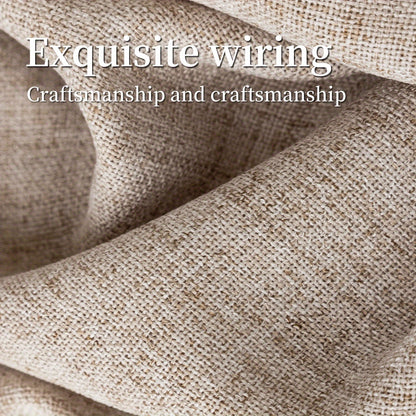 2pcs Contemporary Linen-Look Curtains - European Style, Light Filtering, UV Protection, Polyester Material, Solid Color, Machine Washable, for Living Room/Bedroom/Kitchen/Study, No Lining, Rod Pocket Hanging Type, Suitable for All Seasons