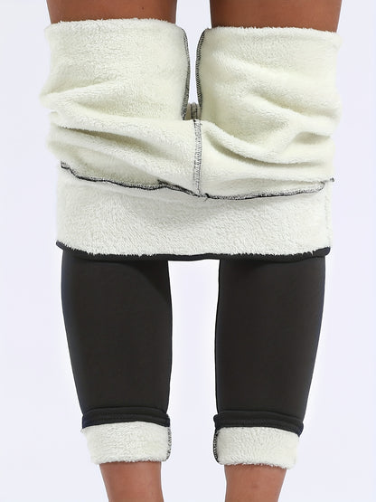 Women's High Waist Stretch Fleece Leggings - Soft, Warm, and Cozy Winter Essential for Ultimate Comfort and Flexibility