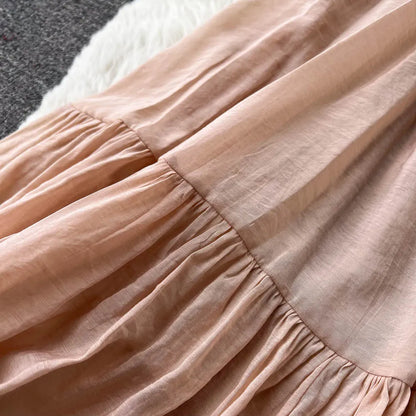 New Summer Elegant Women Stand Collar Long Dress Vintage Female Lace Patchwork Dress Empire Slim Fairy with Belt