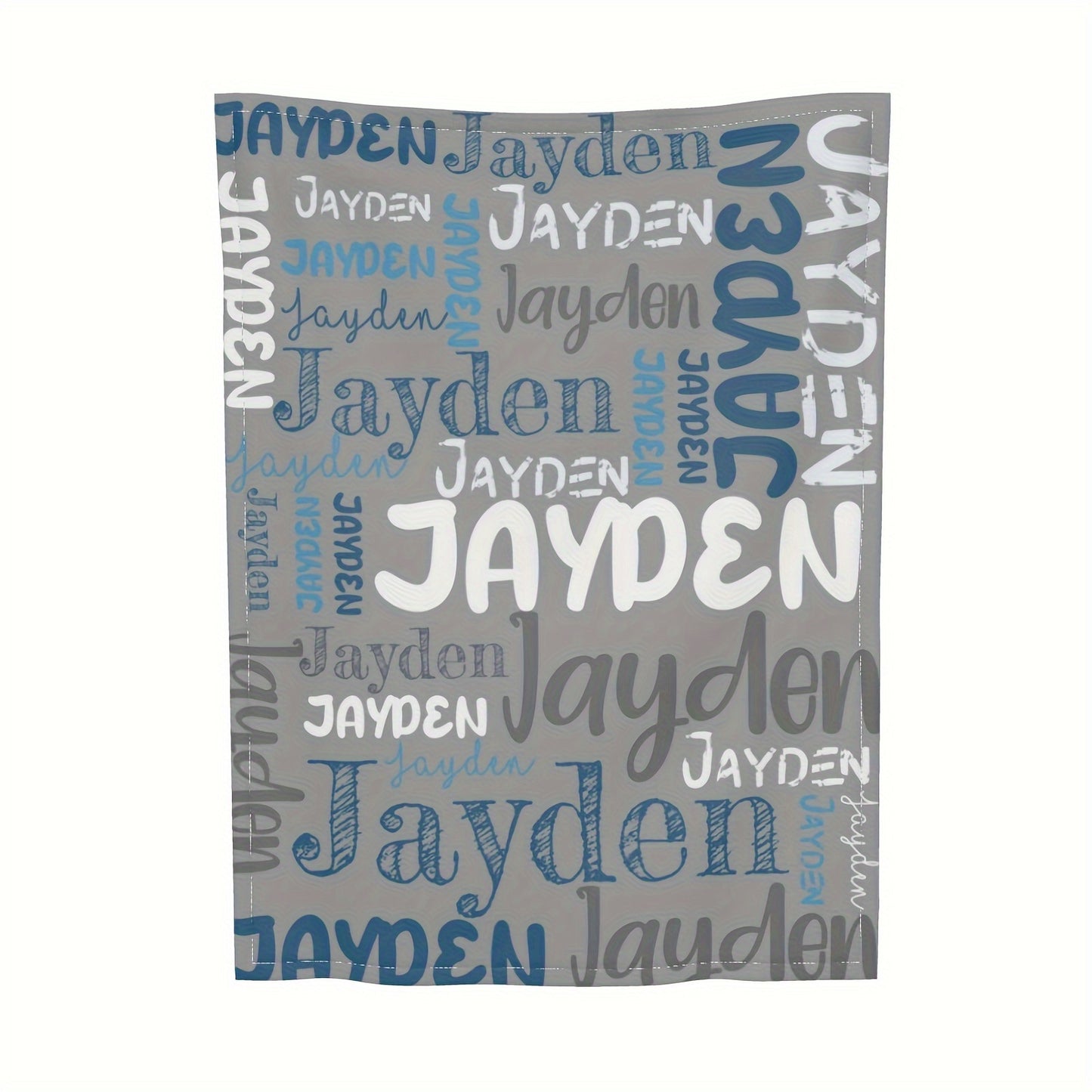 Custom Name Blanket - Soft Flannel, All-Season, Anti-Allergy, Machine Washable - Perfect for Couch, Bed, Office, and Camping