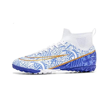 Soccer Shoes Mens Soft Tf/Fg Football Boots Breathable Non-Slip Grass Training Sneakers Cleats Outdoor High Top Sport Footwear 240607 Dhv6M