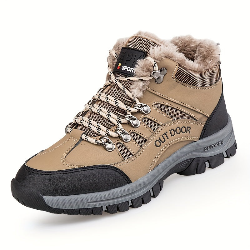 Winter Warrior Hiking Boots - Ultra-Warm Plush Lining, Durable Non-Slip Soles, Comfortable Fit, Breathable Membrane, Waterproof, Insulated, Perfect for Hiking, Climbing, Hunting, Trekking, Fall and Winter Outdoor Activities