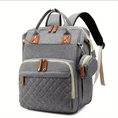 Versatile Large-Capacity Mommy Backpack - Organized Compartments for Bottles & Diapers - Ideal Holiday Gift