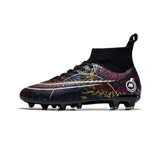 Soccer Shoes Fg/Tf Society Mens Football Boots Grass Anti-Slip Outdoor Training Cleats Futsal Sneakers Children Sports Footwear 240607 Dhzqf