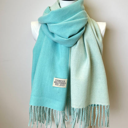 Double-Sided Two-Color Scarf - Soft, Warm, and Windproof Knitted Shawl for Unisex - Autumn Winter Coldproof Neck Guard with Tassel