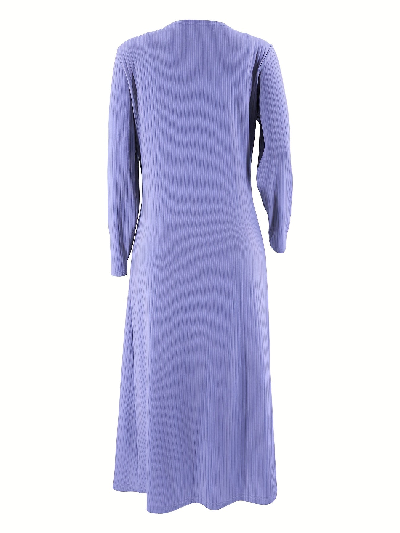 Two-Piece Solid Ribbed Long Sleeve Cardigan and Bodycon Cami Dress Set - Soft Mid-Elasticity Polyester Knit Fabric, Spaghetti Strap, All-Season Casual Wear - Comfortable and Versatile Outfit for Women