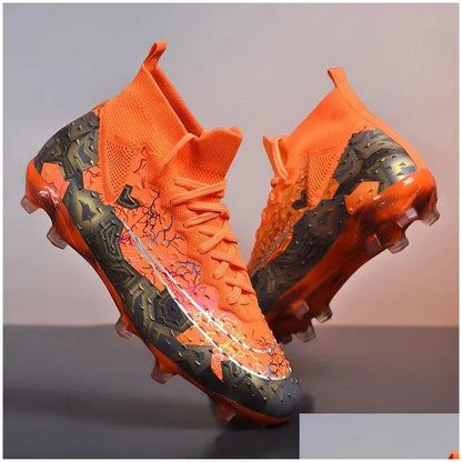 Soccer Shoes Fg/Tf Men Football Boot Turf Training Futsal Hall Outdoor Childrens Boots For Kids Sneakers 240607 Drop Delivery Accessor Dhwla