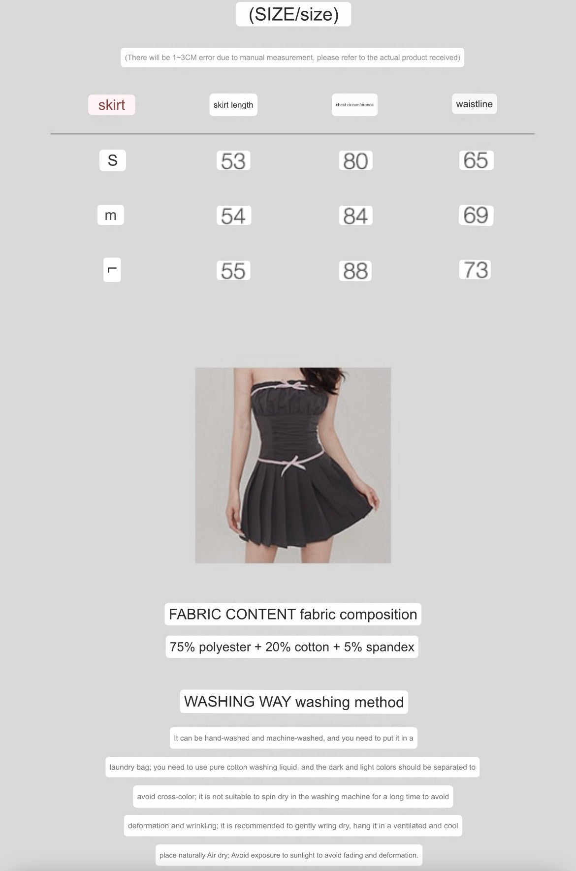 Zllkl Jennie Solid Color Sleeveless Bandeau Bow Black Pink Contrast Pleated Mini Dress